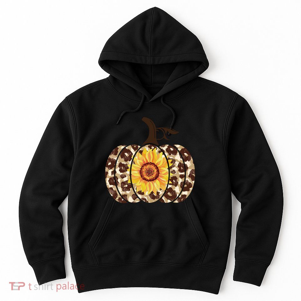 Cheetah Sunflower Pumpkin Hoodie