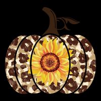 Cheetah Sunflower Pumpkin Apron