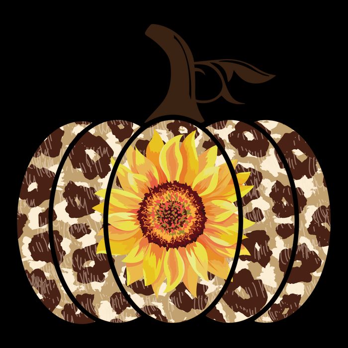 Cheetah Sunflower Pumpkin Apron