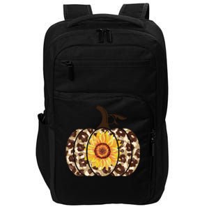 Cheetah Sunflower Pumpkin Impact Tech Backpack