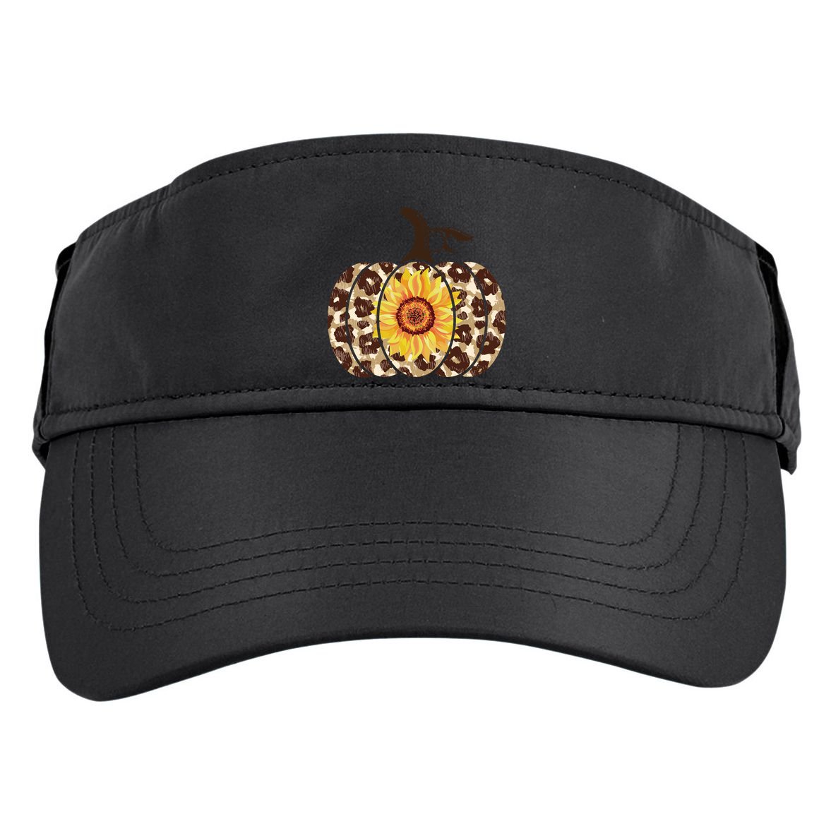 Cheetah Sunflower Pumpkin Adult Drive Performance Visor