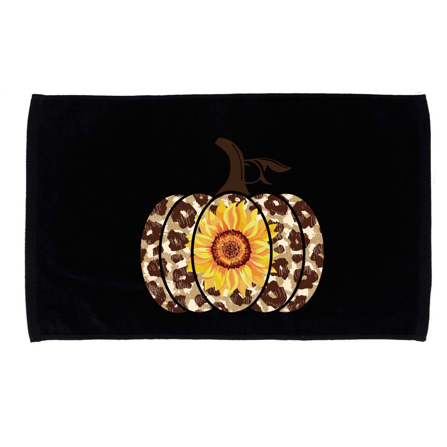 Cheetah Sunflower Pumpkin Microfiber Hand Towel