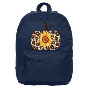 Cheetah Sunflower Pumpkin 16 in Basic Backpack