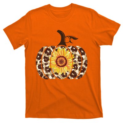 Cheetah Sunflower Pumpkin T-Shirt