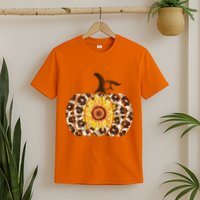 Cheetah Sunflower Pumpkin T-Shirt