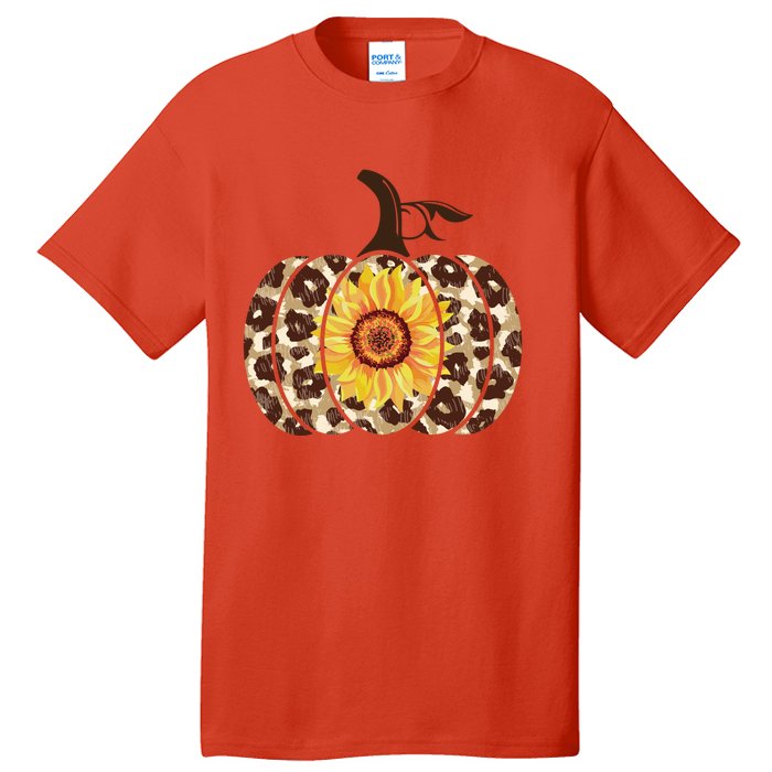 Cheetah Sunflower Pumpkin Tall T-Shirt