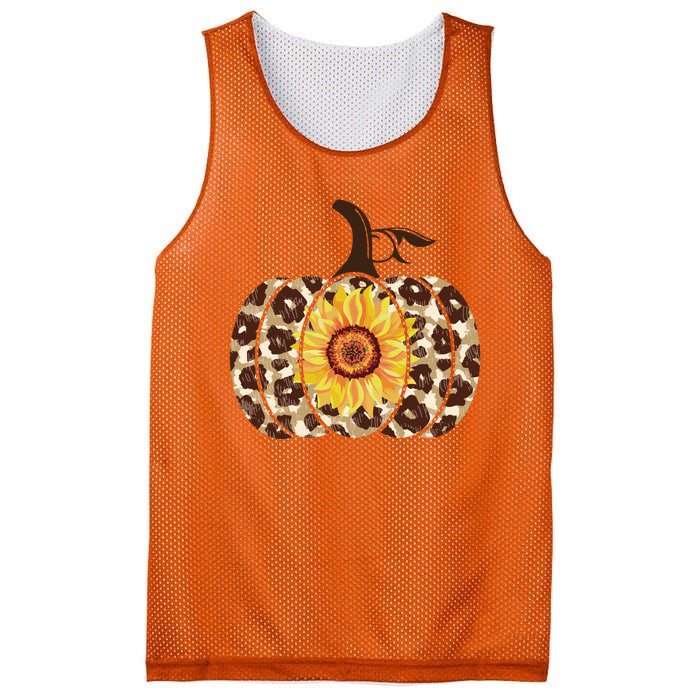 Cheetah Sunflower Pumpkin Mesh Reversible Basketball Jersey Tank