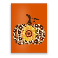 Cheetah Sunflower Pumpkin Poster