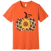 Cheetah Sunflower Pumpkin Premium T-Shirt