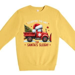 Christmas Snow Plow Clearing The Way For SantaS Snow Truck Premium Crewneck Sweatshirt