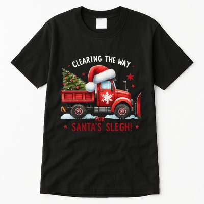 Christmas Snow Plow Clearing The Way For SantaS Snow Truck Tall T-Shirt