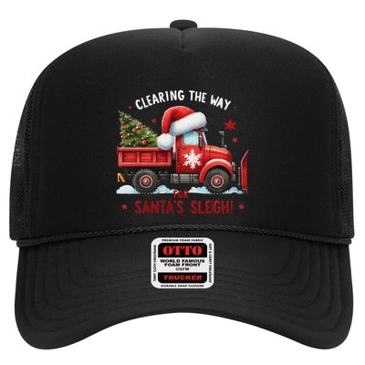 Christmas Snow Plow Clearing The Way For SantaS Snow Truck Trucker Hat
