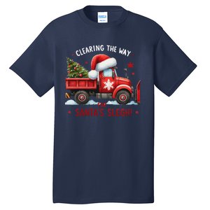 Christmas Snow Plow Clearing The Way For SantaS Snow Truck Tall T-Shirt