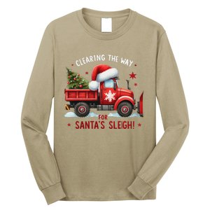 Christmas Snow Plow Clearing The Way For SantaS Snow Truck Long Sleeve Shirt