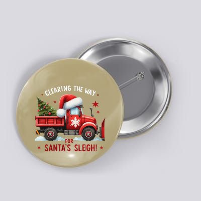 Christmas Snow Plow Clearing The Way For SantaS Snow Truck Button
