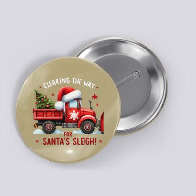 Christmas Snow Plow Clearing The Way For SantaS Snow Truck Button