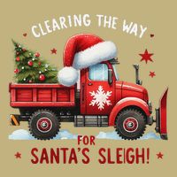 Christmas Snow Plow Clearing The Way For SantaS Snow Truck Magnet
