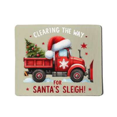 Christmas Snow Plow Clearing The Way For SantaS Snow Truck Mousepad