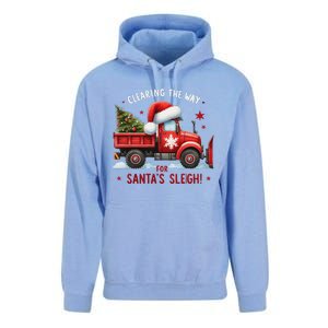 Christmas Snow Plow Clearing The Way For SantaS Snow Truck Unisex Surf Hoodie