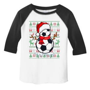 Christmas Soccer Player Sport Lover Santa Hat Xmas Pajamas Toddler Fine Jersey T-Shirt