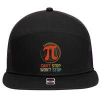 CanT Stop Pi WonT Stop Math Pi Day 7 Panel Mesh Trucker Snapback Hat
