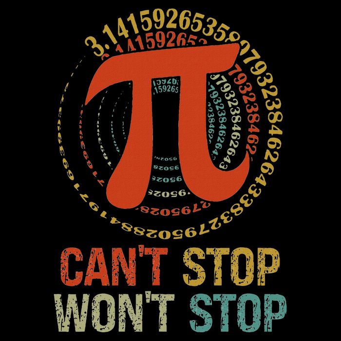 CanT Stop Pi WonT Stop Math Pi Day Metallic Star Ornament