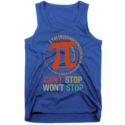 CanT Stop Pi WonT Stop Math Pi Day Tank Top