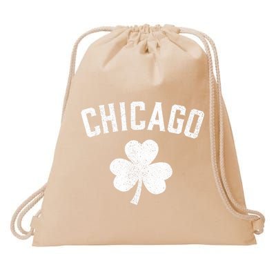 Chicago, St Patrick's day - Patty's day shamrock tee Drawstring Bag