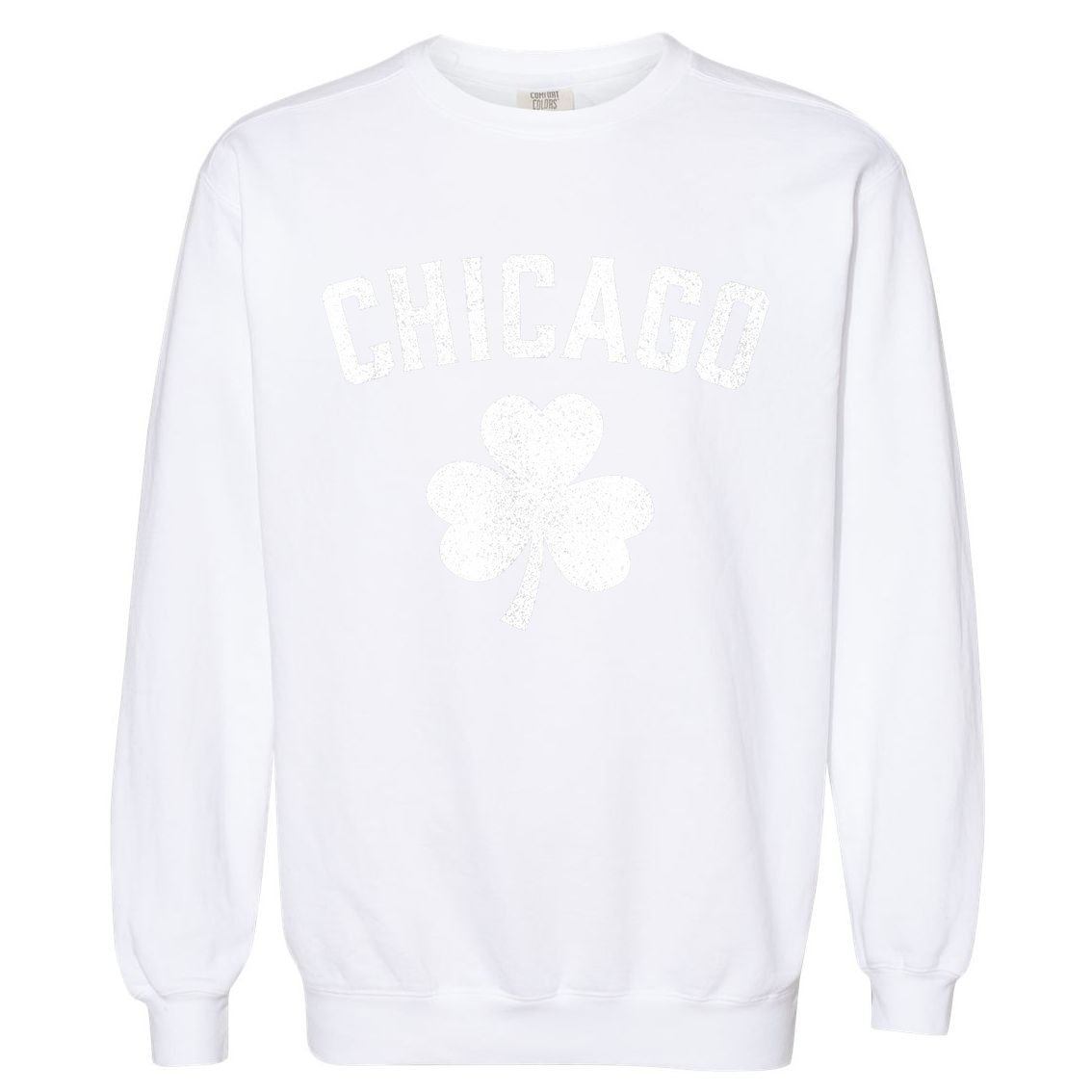 Chicago, St Patrick's day - Patty's day shamrock tee Garment-Dyed Sweatshirt