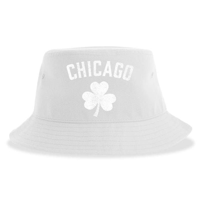 Chicago, St Patrick's day - Patty's day shamrock tee Sustainable Bucket Hat