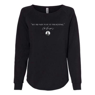 Charles Spurgeon Preach Womens California Wash Sweatshirt