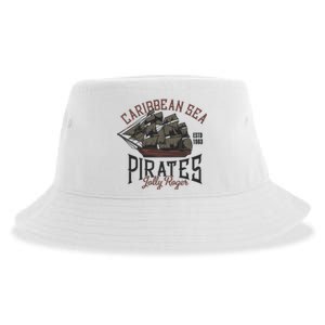 Carribbean Sea Pirates Jolly Roger Sustainable Bucket Hat