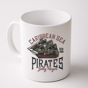 Carribbean Sea Pirates Jolly Roger Coffee Mug