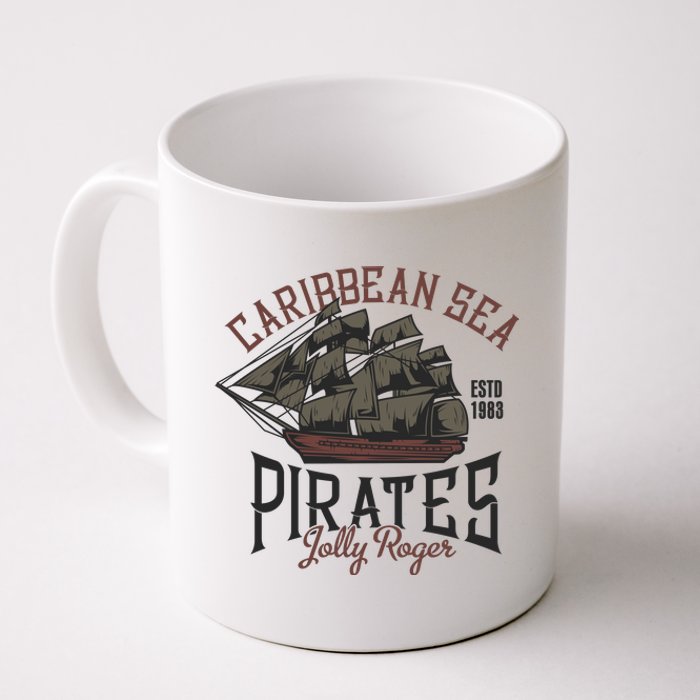 Carribbean Sea Pirates Jolly Roger Coffee Mug