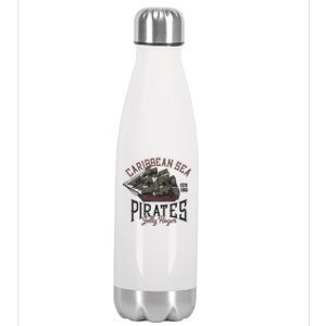 Carribbean Sea Pirates Jolly Roger Stainless Steel Insulated Water Bottle