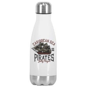 Carribbean Sea Pirates Jolly Roger Stainless Steel Insulated Water Bottle