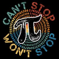CanT Stop Pi WonT Stop Math Pi Day Funny Maths Club Baby Bodysuit