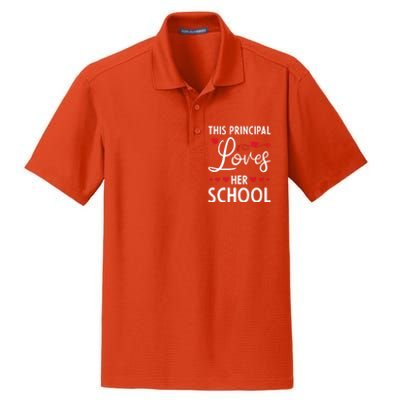 Cute School Principals Day This Principal Loves Her School Gift Dry Zone Grid Polo