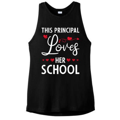 Cute School Principals Day This Principal Loves Her School Gift Ladies PosiCharge Tri-Blend Wicking Tank