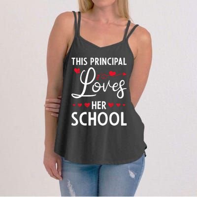 Cute School Principals Day This Principal Loves Her School Gift Women's Strappy Tank