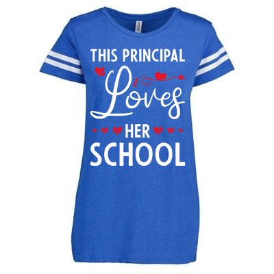 Cute School Principals Day This Principal Loves Her School Gift Enza Ladies Jersey Football T-Shirt