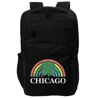 Chicago St. Patrick's Day Shamrock Rainbow Saint Paddy's Impact Tech Backpack