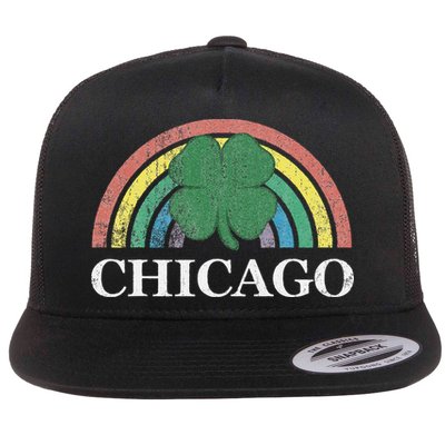 Chicago St. Patrick's Day Shamrock Rainbow Saint Paddy's Flatbill Hat
