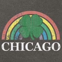 Chicago St. Patrick's Day Shamrock Rainbow Saint Paddy's Cotton Canvas Backpack