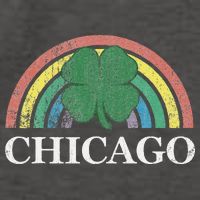 Chicago St. Patrick's Day Shamrock Rainbow Saint Paddy's Vector Backpack