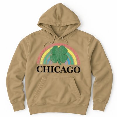 Chicago St. Patrick's Day Shamrock Rainbow Saint Paddy's Hoodie