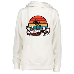 Colorful Sunset Palm Tree Best Cabana Womens Funnel Neck Pullover Hood