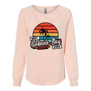 Colorful Sunset Palm Tree Best Cabana Womens California Wash Sweatshirt