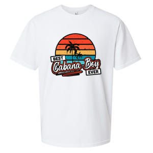 Colorful Sunset Palm Tree Best Cabana Sueded Cloud Jersey T-Shirt