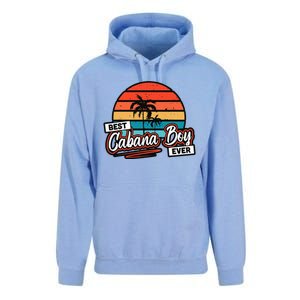 Colorful Sunset Palm Tree Best Cabana Unisex Surf Hoodie